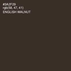 #3A2F29 - English Walnut Color Image